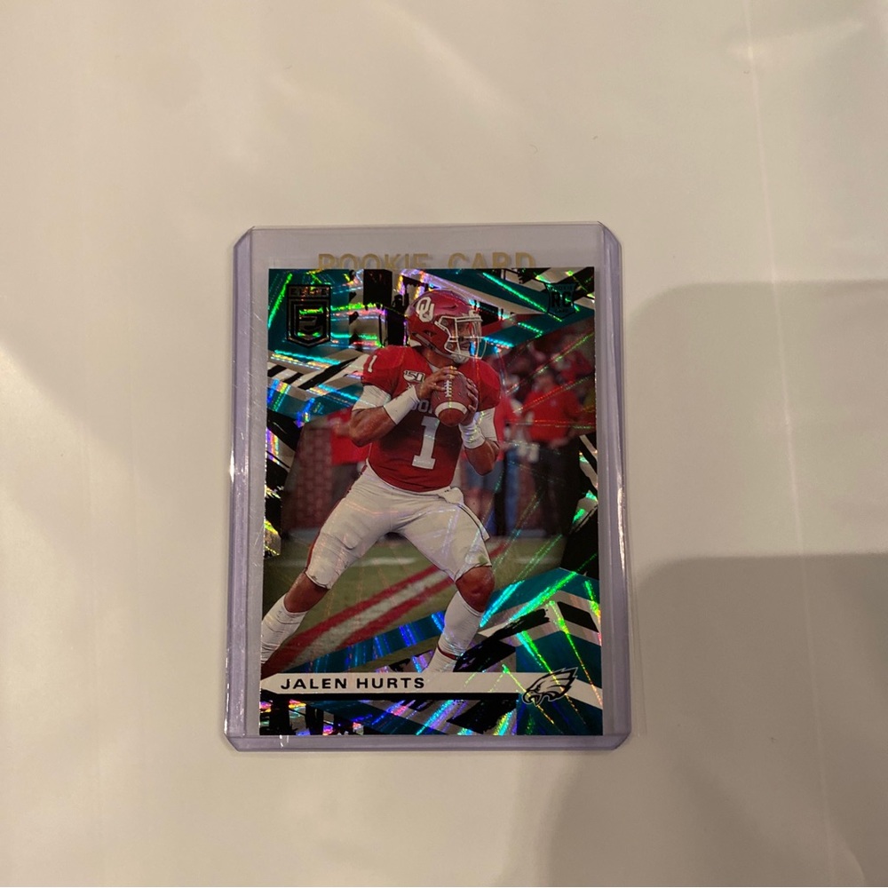 Jalen Hurts rookie card 2020 Panini Donruss Elite razzle dazzle RC #108 NM Eagle